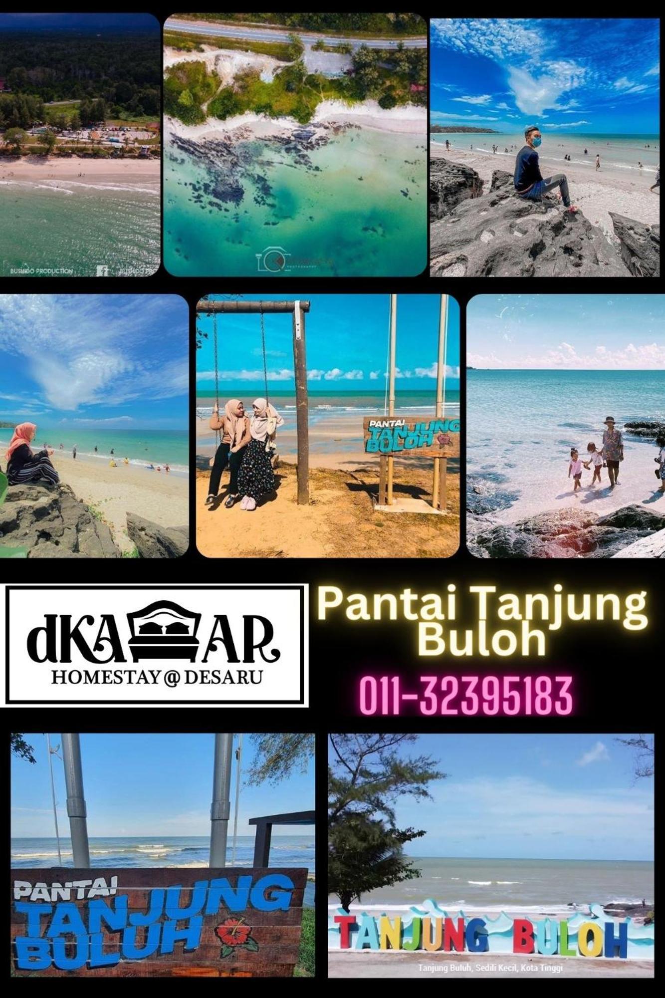 Dkamar Homestay At Desaru, Fully Aircond, Wifi, Coway, Street View 4 Min To Desaru Beach Kangkar Chemaran エクステリア 写真